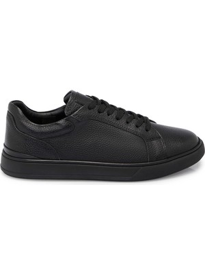 Tergan Siyah Hakiki Deri Erkek Sneaker - E25S1AY57422-A23