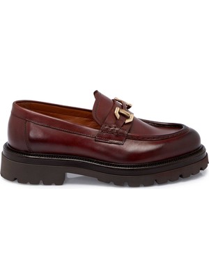 Tergan Kahverengi Hakiki Deri Erkek Loafer - E25S1AY57462-E2P