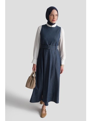 Armine Denim Efektli Jile Lacivert