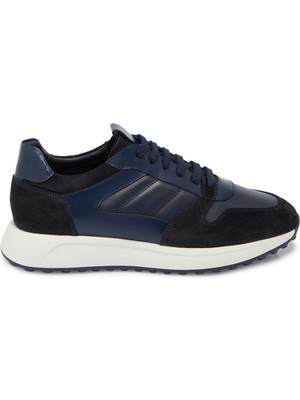 Tergan Lacivert Hakiki Süet Deri Erkek Sneaker - E25S1AY57465-D44