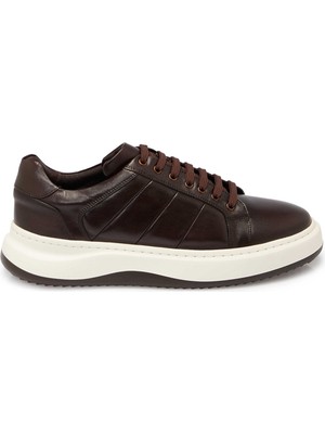 Tergan Kahverengi Hakiki Deri Erkek Sneaker - E25S1AY57404-A24