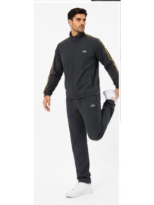 Lacoste  Şeritli  Füme  Regular Fit  Eşofman  Takımı