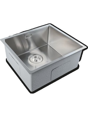 Crauf Stella 4449 Inox 49X44 cm Evye + Attivo Pure 4065 Batarya 2 Parça Set