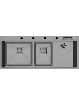 Crauf Lusso 1081 Mat Gri 120X50 cm Evye + Lusso 4040 Batarya 2 Parça Set