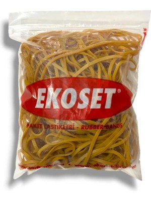 Ekoset 100 Adet Sarı Balon Lastiği 180 x 3 mm Ölçülerle Pratik Kullanım İçin