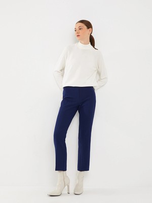 LC Waikiki Lcw Modest Lacivert Kadın Standart Fit Düz Pantolon