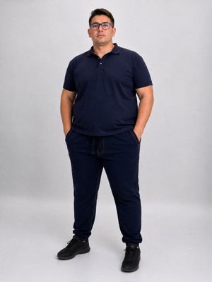 Ramon Miele Büyük Beden Beli Lastikli Ön Arka Cepli Dar Paça Battal Erkek Pantolon