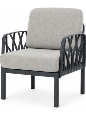 Novussi Garda Sofa Koltuk Tekli-Gri Minderli