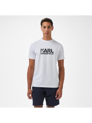 Karl Lagerfeld Erkek Beyaz T-Shirt