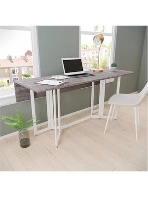 Vivense Çınar Çok Fonksiyonlu Masa, Gri, 160X80