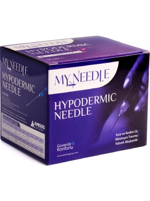 MY NEEDLE 34G X 4MM Mezoterapi İğne Ucu-Steril Mezoterapi İğnesi 100 Adet