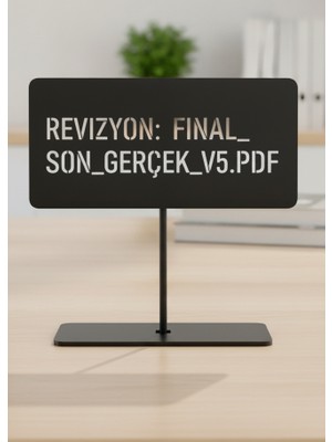 Bafidica Espirili Tasarım Siyah Metal Masa Üstü Dekoratif Obje Revizyon Final Son Gerçek
