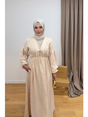 Salisburys Molly Nelly Kadın Pamuk Uzun Muslin Elbise