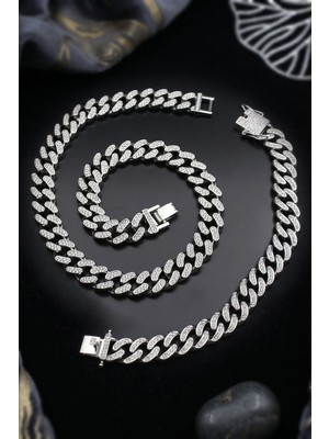 Prestige Paslanmaz Çelik Gurmet Model Kolye Zincir ve Bileklik Set 10MM 902934