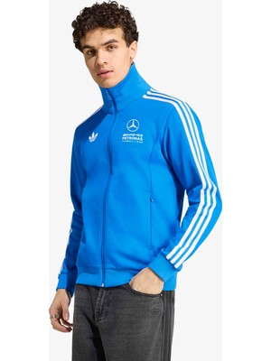 Adidas Mercedes - Amg Petronas Formula 1 Team Erkek Mavi Cardigan.-
