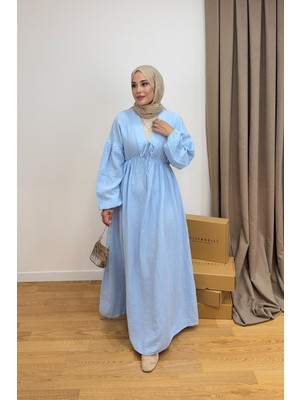 Salisburys Molly Nelly Kadın Pamuk Uzun Muslin Elbise