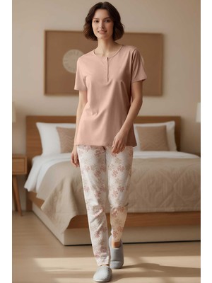 Yeni İnci Pamuklu Pijama Takımı PJM108