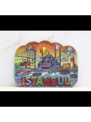 Hace Bazaar Istanbul Temalı Silikon Buzdolapı Süsü Magnet