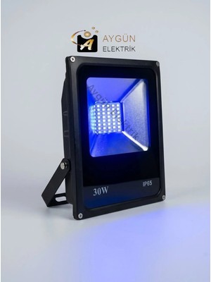 Aygün Elektrik 30W IP65 LED Projektör (2700LM) – Mavi