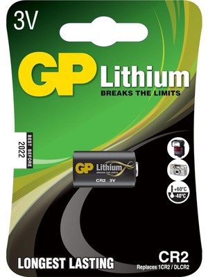 Gp Batteries Gpcr2 Dlcr2/cr2, Boy Lityum Pil, 3 Volt, Tekli Kart