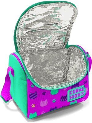 Coral High Yeşil Pembe Koala Baskılı Okul Beslenme Çantası - Kız Çocuk