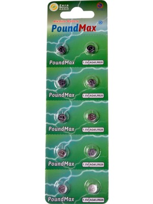 10 Adet Ag4 376 377 SR626 SR626SW LR66 1.5V Poundmax Düğme Pil, Alkalin Saat Pili, Çocuklara Dayanık