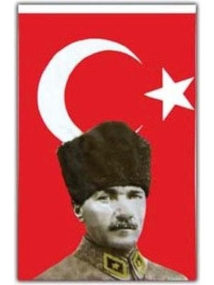 Vatan Bayrak Mustafa Kemal Atatürklü Bayrak - Atalı Türk Bayrağı 50X75CM,NOCOLOR-4FAD55D8