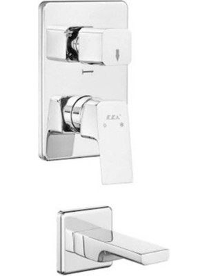 Eca - Tiera Ankastre Banyo Bataryası Sıva Üstü 2 Yollu Outlet - 102126752T1-