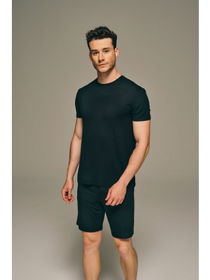 Syah Erkek Modal Bisiklet Yaka Kısa Kollu T-Shirt