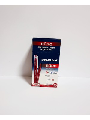 ALK Tükenmez Kalem Pensan 2270 1mm Kırmızı 50`li