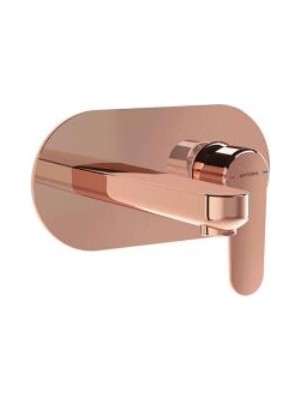 VitrA Artema Root Round A4272129 Ankastre Lavabo Bataryası, Soft Bakır