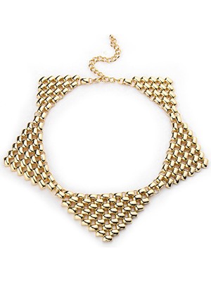 Twist Metal Parçalı Üçgen Formlu Kolye  TW6260051044265