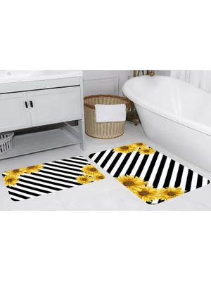 Vivense Rovigo Home Dijital Baskılı Ikili Banyo Paspas Takımı, RVG5269