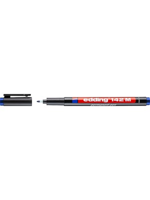 Edding E-142M 01MM Asetat Kalem Mavi Adet