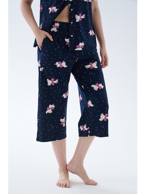 Hays Kadın Pamuklu Kapri Pijama Altı