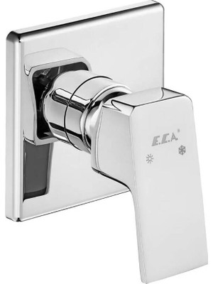 E.C.A. Eca - Tiera Ankastre Duş Bataryası Sıva Üstü Grubu Outlet - 102167105-K-