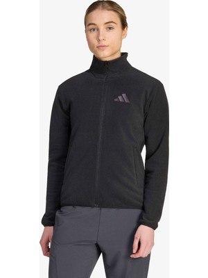 Adidas Terrex Multi Essentials Full Zip Fleece Kadın Siyah Polar.-