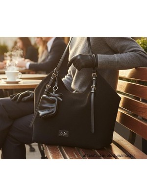Guja C3016 Kadın Ithal Premium Büyük Boy Süet Omuz Çantası