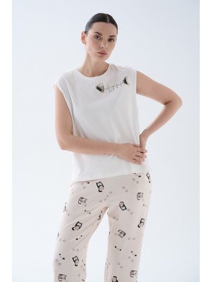 Hays Kadın Pamuklu Kolsuz Pijama Üstü