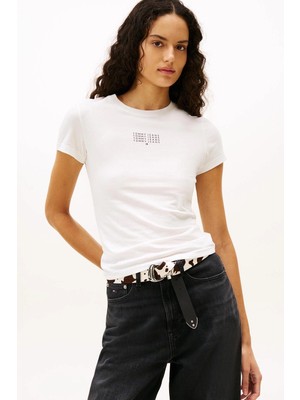 Tommy Jeans Kadın Tişört DW0DW21841