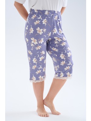 Hays Kadın Plus Size Viskoz Kapri Pijama Altı