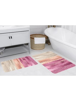 Vivense Rovigo Home Dijital Baskılı Ikili Banyo Paspas Takımı, RVG5247