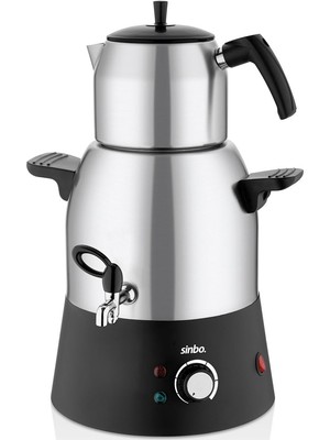 Sinbo Elektrikli Semaver - Musluklu Çay Makinesi - 3 Litre Çelik Su Kazanı