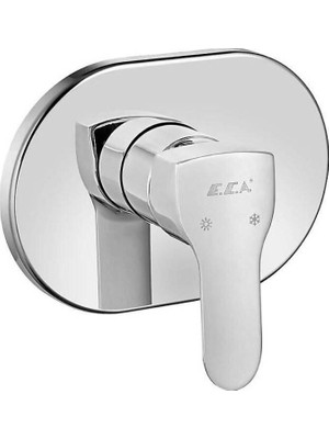 E.C.A. Eca - Star Ankastre Duş Bataryası Sıva Üstü Grubu Outlet - 102167109-E-