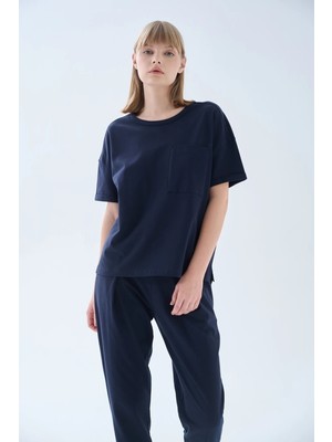 Hays Kadın Pamuklu Pique Arkası Detaylı T-Shirt