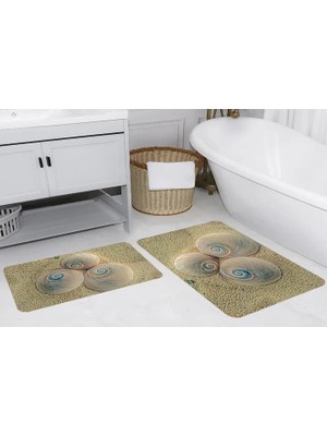Vivense Rovigo Home Dijital Baskılı Ikili Banyo Paspas Takımı, RVG5239
