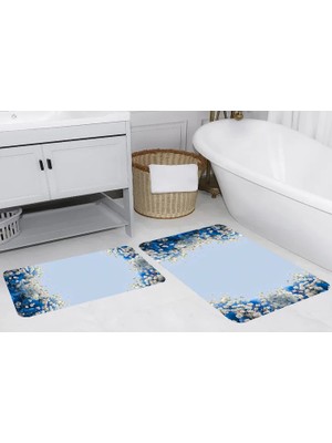 Vivense Rovigo Home Dijital Baskılı Ikili Banyo Paspas Takımı, RVG5249