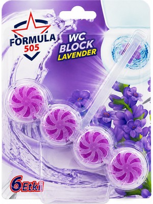 ALK 4'lü Wc Blok - Lavanta Kokulu - 2 Adet - 6 Etkili - 200 gr