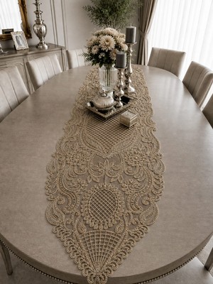 Lena Maison Saray Lüks Nakış Işlemeli Battal Boy Runner 135 CMX45 cm