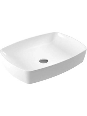Serel - Tek Parça Tezgah Üstü Lavabo Beyaz Outlet - 1633DXS110H-
